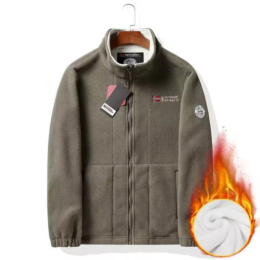 Chaqueta de forro polar de doble capa